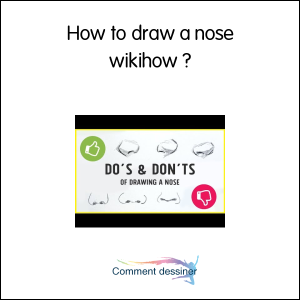 How to draw a nose wikihow